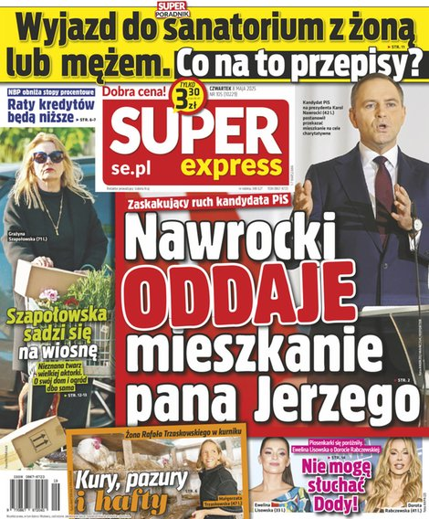 okłada najnowszego numeru Super Express