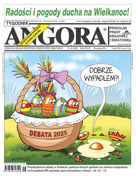 okłada najnowszego numeru Angora