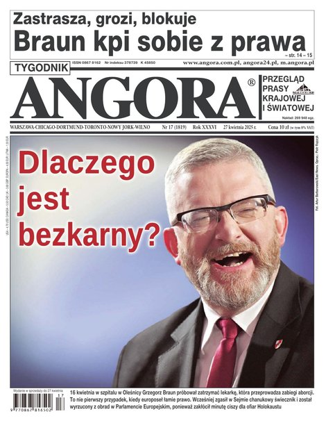 okłada najnowszego numeru Angora