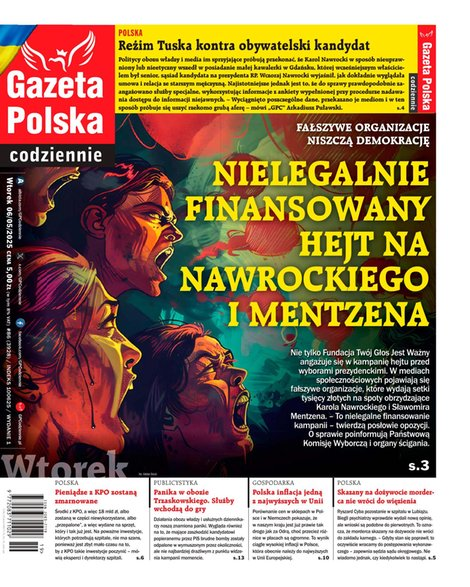 okłada najnowszego numeru Gazeta Polska Codziennie