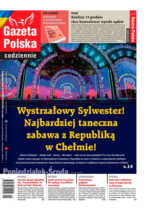 okłada najnowszego numeru Gazeta Polska Codziennie