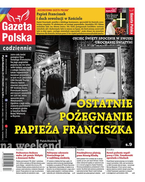 okłada najnowszego numeru Gazeta Polska Codziennie