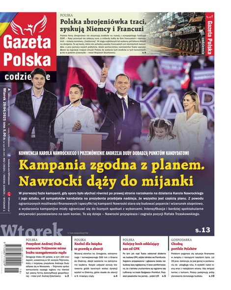okłada najnowszego numeru Gazeta Polska Codziennie