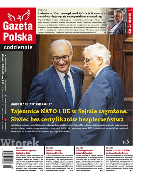 okłada najnowszego numeru Gazeta Polska Codziennie