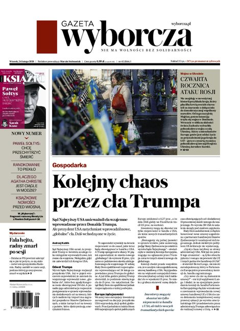 okłada najnowszego numeru Gazeta Wyborcza-Warszawa