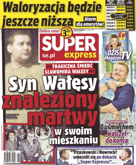 okłada najnowszego numeru Super Express