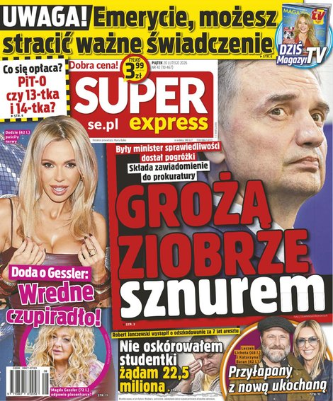 okłada najnowszego numeru Super Express