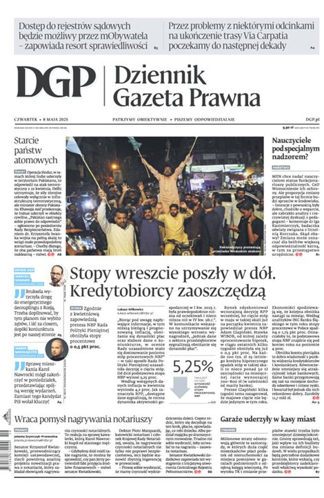 okłada najnowszego numeru Dziennik Gazeta Prawna