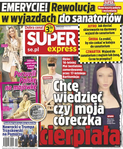 okłada najnowszego numeru Super Express