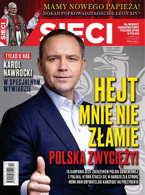 okłada najnowszego numeru Sieci