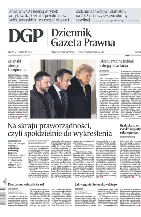 okłada najnowszego numeru Dziennik Gazeta Prawna