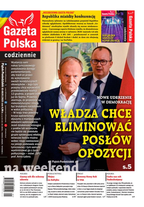 okłada najnowszego numeru Gazeta Polska Codziennie