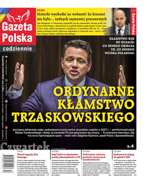 okłada najnowszego numeru Gazeta Polska Codziennie