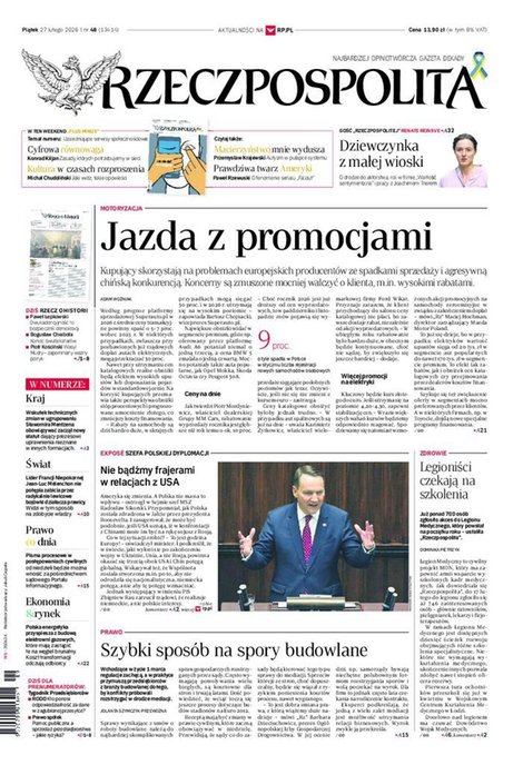 okłada najnowszego numeru Rzeczpospolita