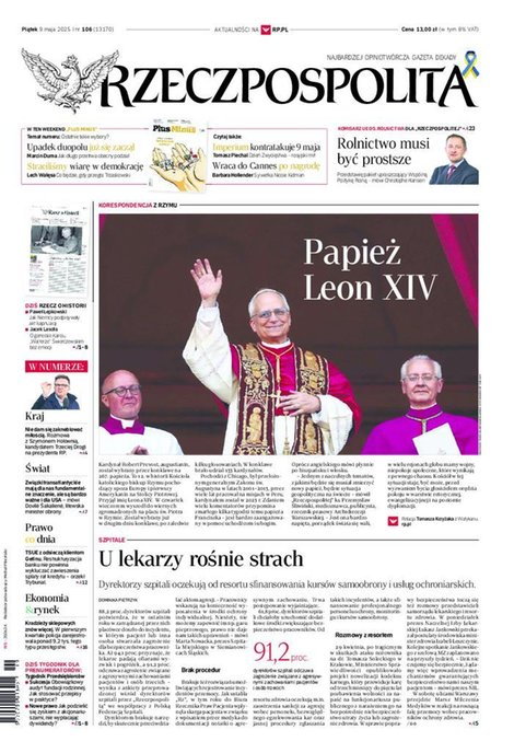 okłada najnowszego numeru Rzeczpospolita