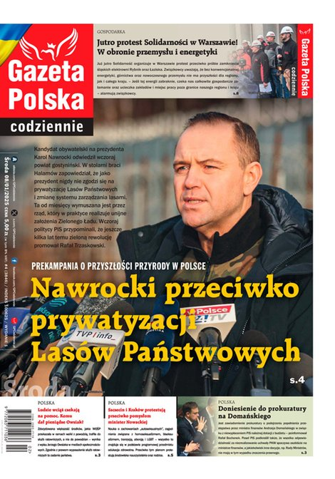 okłada najnowszego numeru Gazeta Polska Codziennie