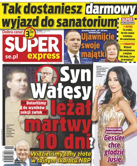 okłada najnowszego numeru Super Express