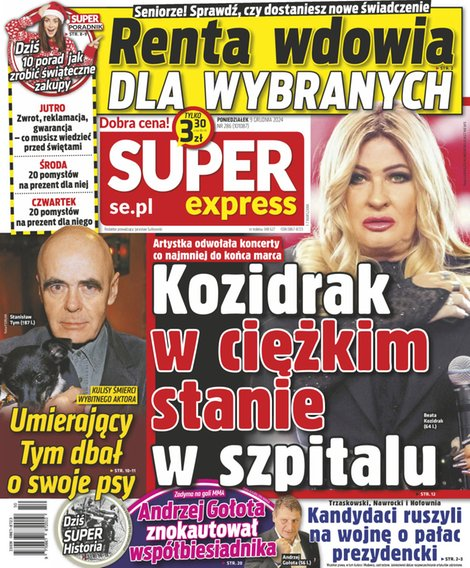 okłada najnowszego numeru Super Express