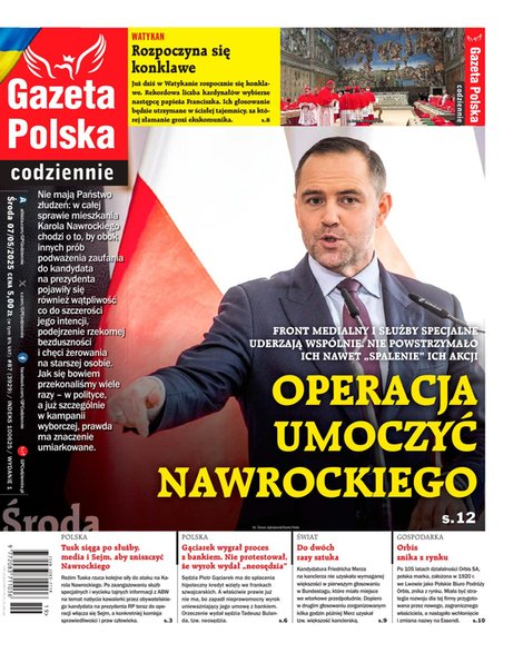 okłada najnowszego numeru Gazeta Polska Codziennie