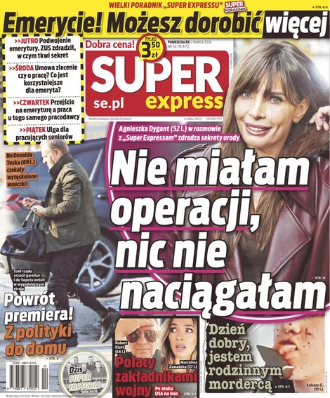 okłada najnowszego numeru Super Express