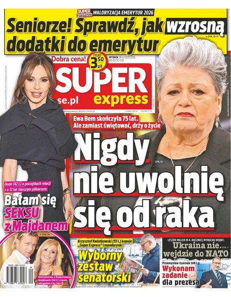 okłada najnowszego numeru Super Express