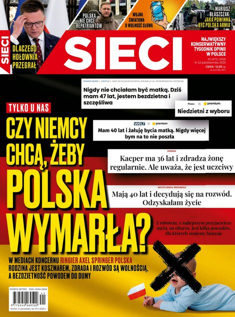 okłada najnowszego numeru Sieci