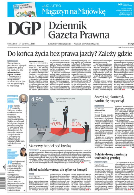 okłada najnowszego numeru Dziennik Gazeta Prawna
