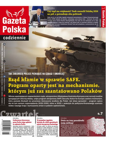 okłada najnowszego numeru Gazeta Polska Codziennie