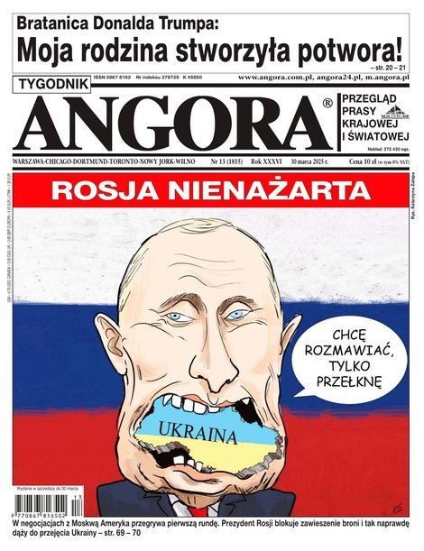 okłada najnowszego numeru Angora