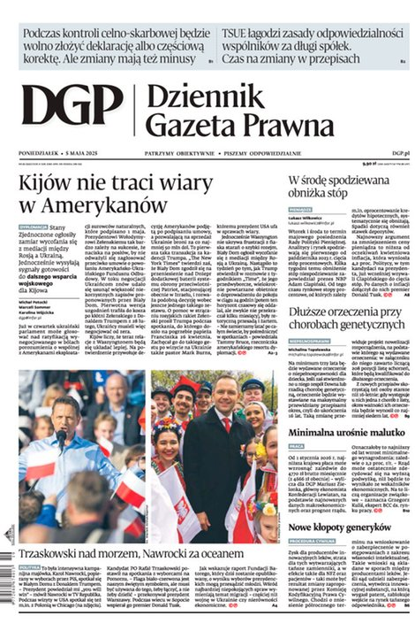 okłada najnowszego numeru Dziennik Gazeta Prawna