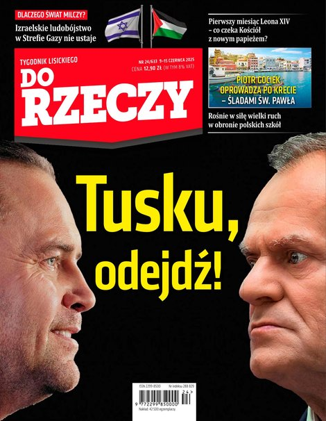 widok pierwszej strony Do Rzeczy