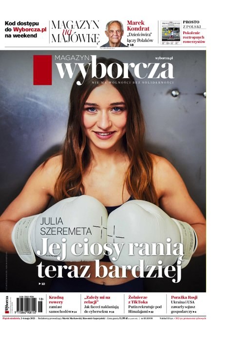 okłada najnowszego numeru Gazeta Wyborcza-Warszawa