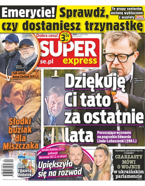 okłada najnowszego numeru Super Express