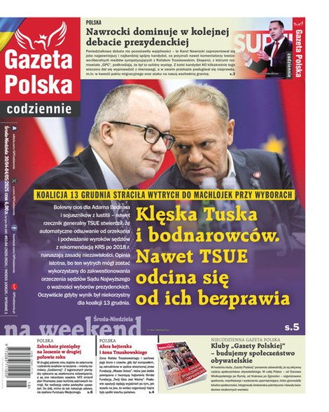 okłada najnowszego numeru Gazeta Polska Codziennie