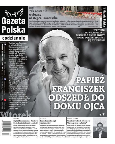 okłada najnowszego numeru Gazeta Polska Codziennie