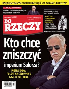 okłada najnowszego numeru Do Rzeczy