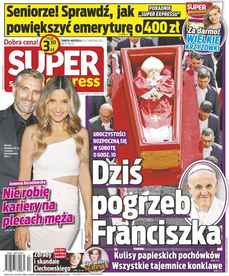 okłada najnowszego numeru Super Express
