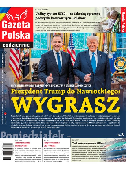 okłada najnowszego numeru Gazeta Polska Codziennie