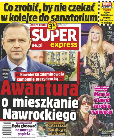 okłada najnowszego numeru Super Express