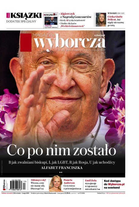 okłada najnowszego numeru Gazeta Wyborcza-Warszawa