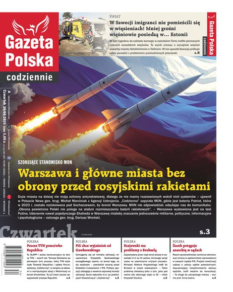 okłada najnowszego numeru Gazeta Polska Codziennie