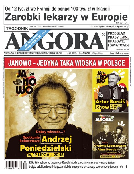 okłada najnowszego numeru Angora