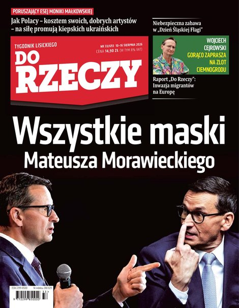 widok pierwszej strony Do Rzeczy