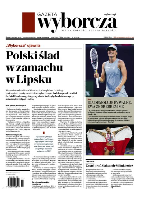 okłada najnowszego numeru Gazeta Wyborcza-Warszawa