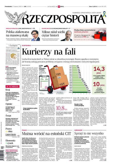 okłada najnowszego numeru Rzeczpospolita