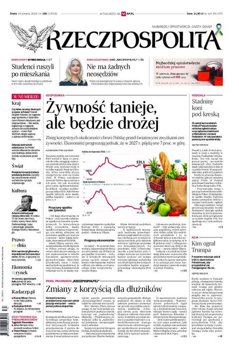 okłada najnowszego numeru Rzeczpospolita