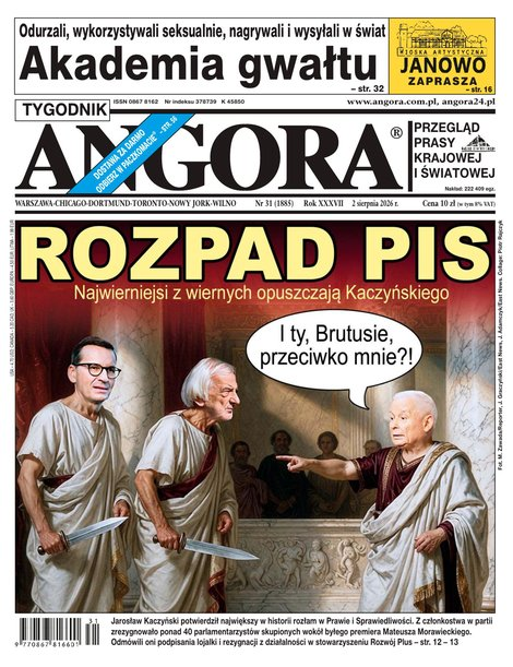 okłada najnowszego numeru Angora