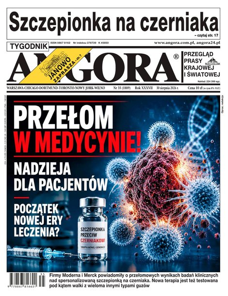 okłada najnowszego numeru Angora