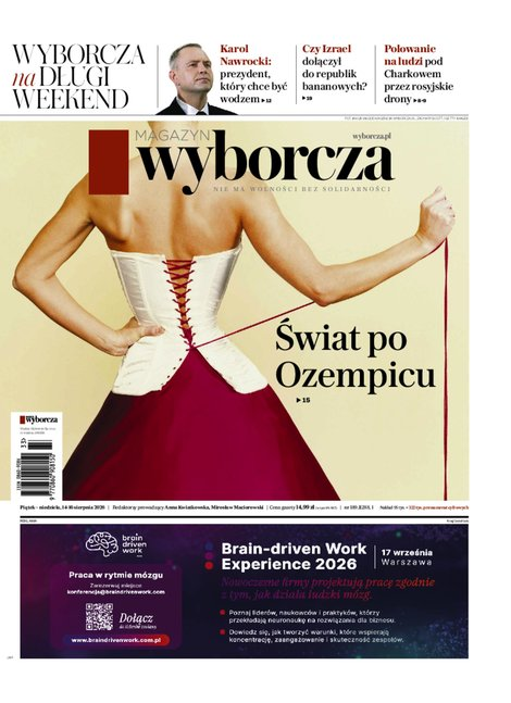 widok pierwszej strony Gazeta Wyborcza-Warszawa