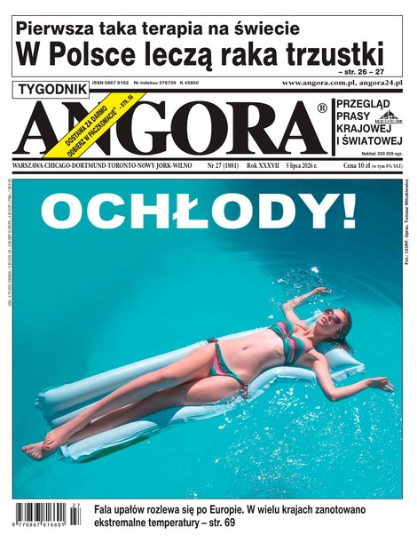 okłada najnowszego numeru Angora